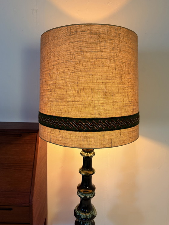 Image 1 of Lampadaire bulle vintage en céramique, Kaiser Leuchten '60