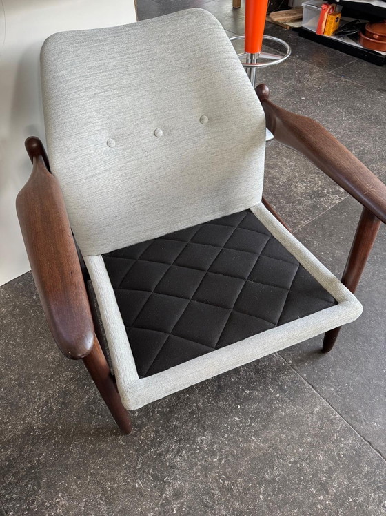 Image 1 of Set di 2 poltrone vintage di design Hulmefa – teak – anni '60 – metà secolo