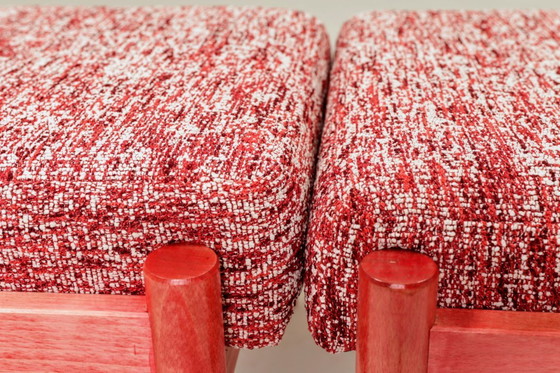 Image 1 of Kinderstoeltjes, lage krukjes, krabrood koraal, set van 2