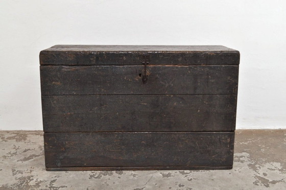 Antique pine chest with drawer, 1870s – Decorative Objects, Wood (photo 3 of 12)
