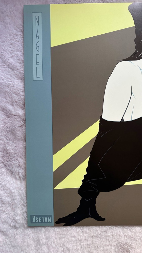 Image 1 of Patrick Nagel 80s poster art print litografía Isetan Japan