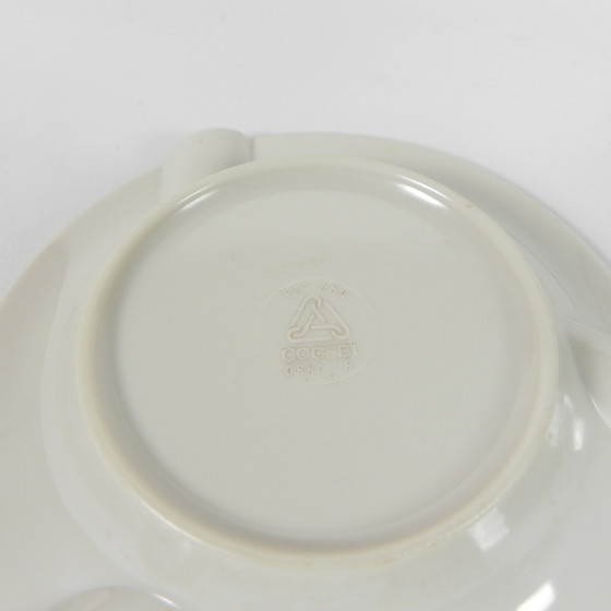 Image 1 of Fifties side table with newspaper rack and COGEBI ORNAMIN parts