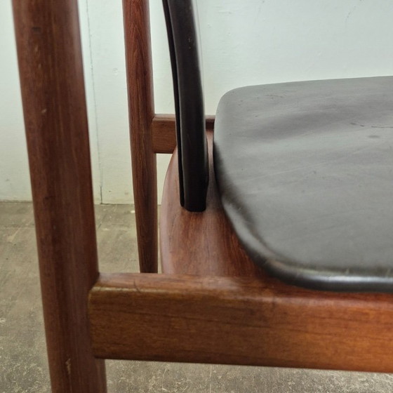 Image 1 of Juego de 4 sillas de comedor de mediados de siglo, Dinamarca, década de 1960