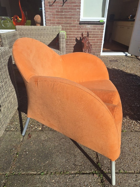 Gerard van den Berg Liebessitze, Unikat, Stoff, Metall, Orange, Modern (Foto 4 von 8)