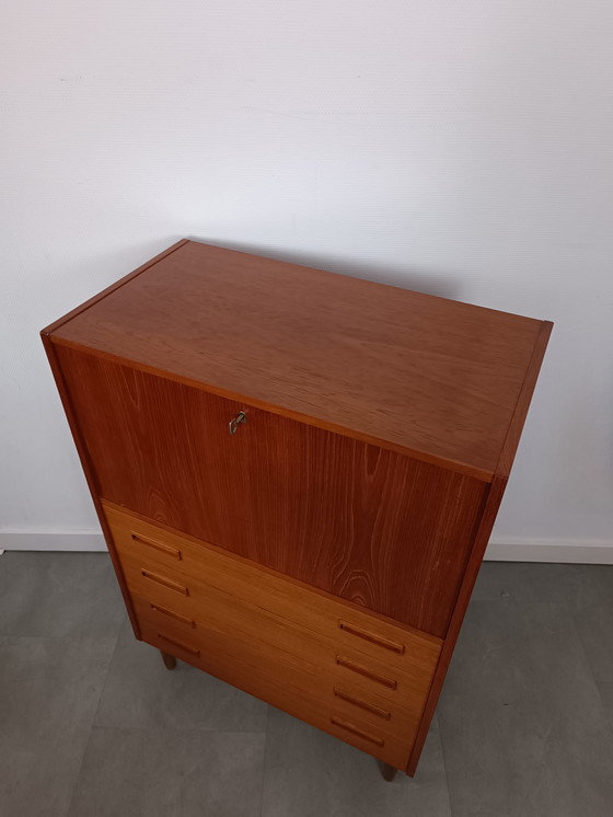 Image 1 of Vintage Danish Wall Cabinet/Secretaire By Westergaards Møbelfabrik