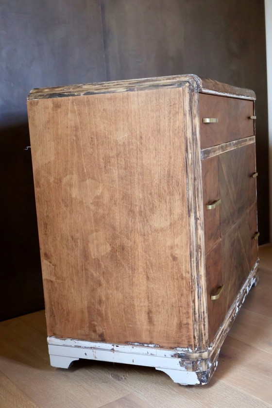 Restaurierte Art-Deco-Kommode in Walnussfurnier – Kommoden, Wood (photo 18 of 18)
