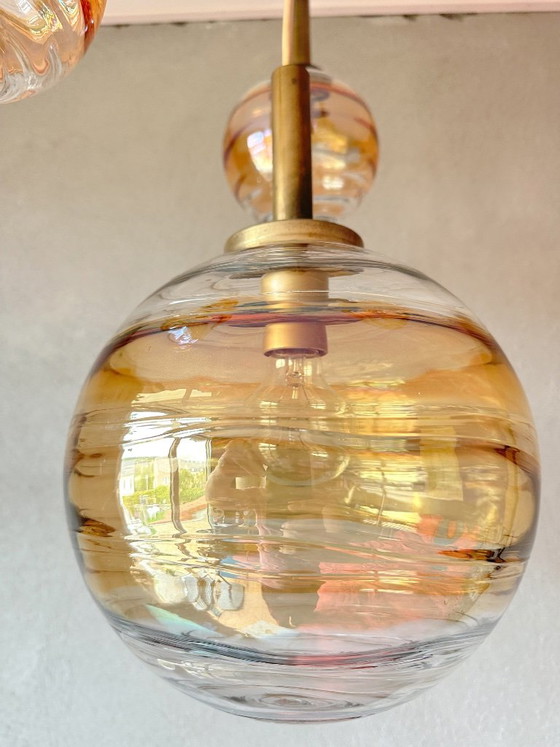 Vintage Doria cascade lamp – Hanglampen, Glas, Kunststof (photo 7 of 10)