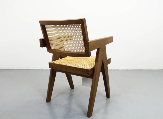 Image 1 of 051 Capitol Complex Cassina, Pierre Jeanneret Fauteuil, hout, rotan