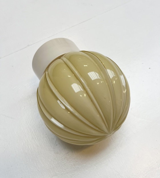 Image 1 of Lampada da soffitto a coste Art Déco di Thabur, anni '40