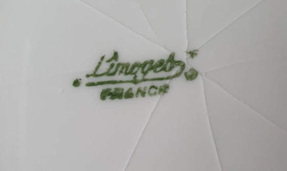 Image 1 of Cache-pot/rafraîchisseur à vin en porcelaine de Limoges, peint à la main - circa 1920-1950