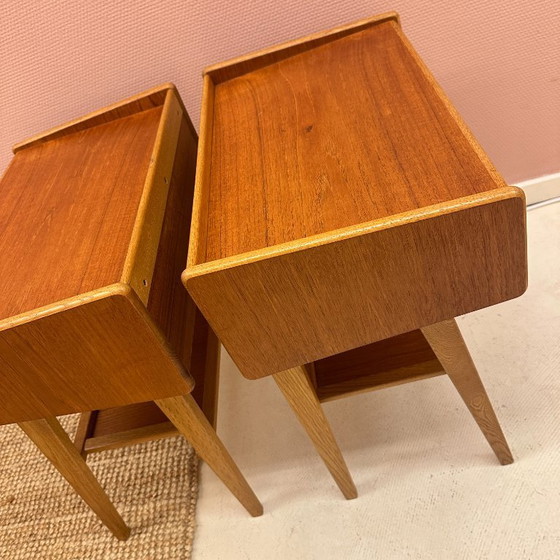 Image 1 of Paire de tables d'appoint fabriquées par Venesta Finland, années 1960