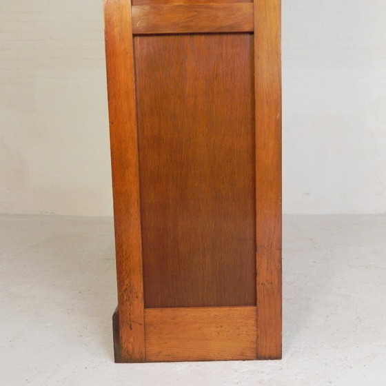 Image 1 of Eichenschrank mit Rollläden und 3 Rollläden, 180 cm hoch, 1950er Jahre