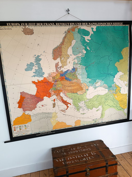 German School Map: Napoleon's Campaigns