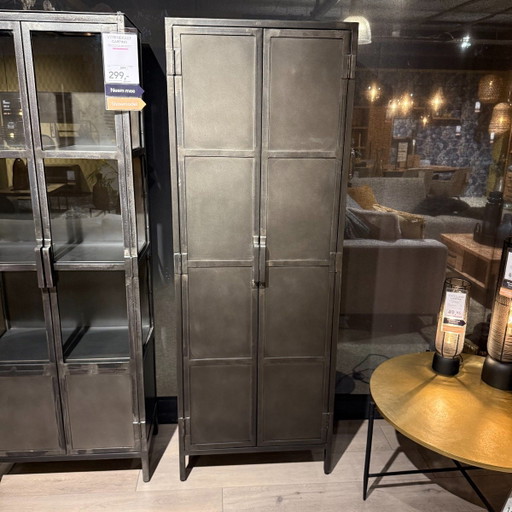 Armoire de rangement Carpino - 2 portes - Métal noir – Pronto Wonen, opbergkast, Metal