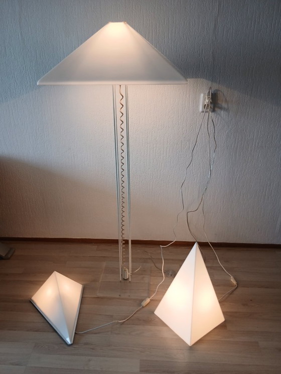Harco Loor Design – Umbrella Vloerlamp – Vintage – Vloerlampen, Metaal, Plexiglass (photo 9 of 9)