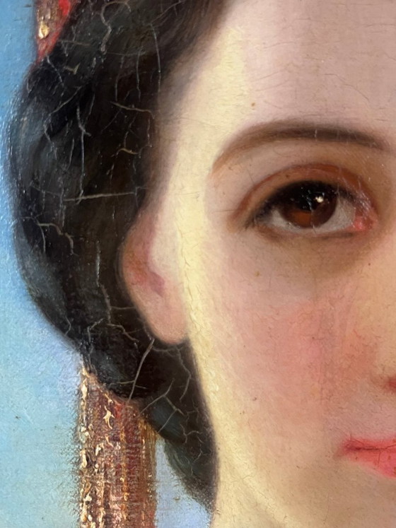 Image 1 of 19th-Century Romantic Portrait – Henry Scheffer (1800-1862)