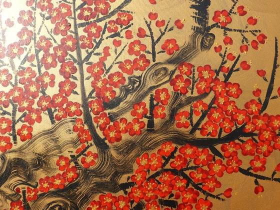 Love Birds J537 - Grande Peinture Originale – Peintures et dessins, Canvas (photo 6 of 14)