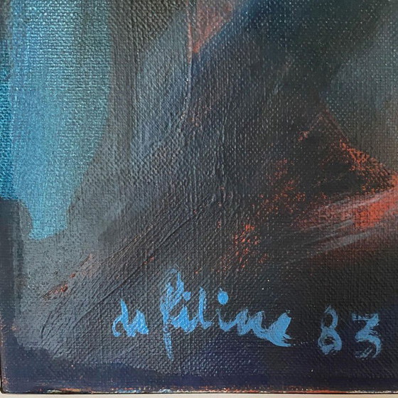 Image 1 of Abstract schilderij Jacques De Féline De La Roche 1983