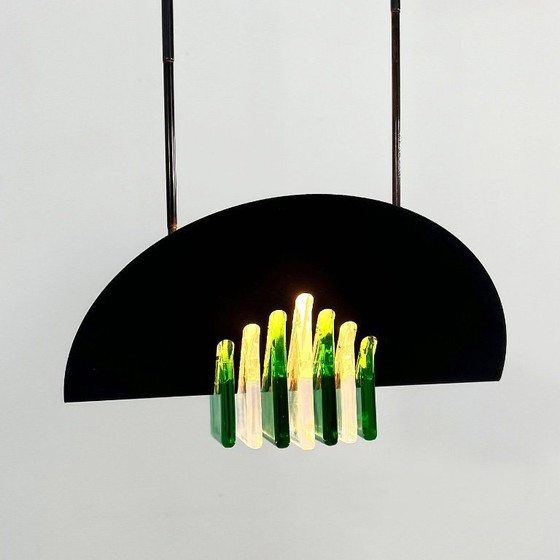Image 1 of Postmoderne Murano plafondlamp van Mazzega, jaren 70.