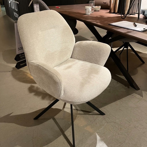 Loranzo Fabric Mito Beige – Pronto Wonen, eetkamerstoelen, Plastic, Textile