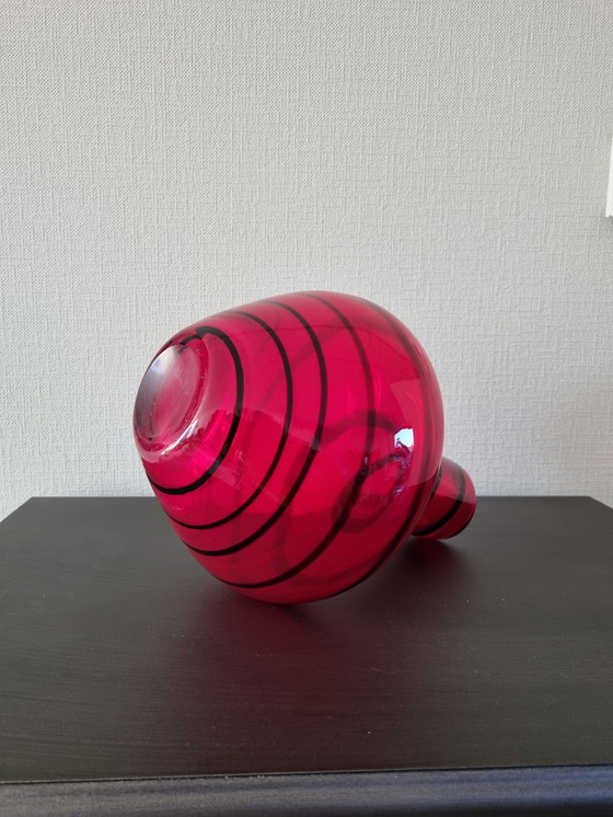 Image 1 of Gran jarrón de Murano con espirales de los años ochenta