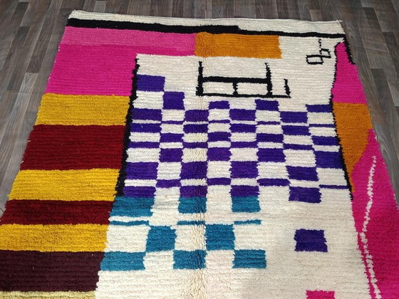 Handgewebter Naturwollteppich, traditionelle Handwerkskunst, 2/3 m – Teppiche & Läufer, Wool (photo 7 of 8)