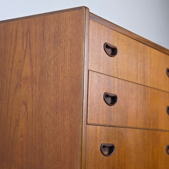 P. Westergaard Møbelfabrik, vintage 1960s Danish Chest of drawers, Wood, Brown, Scandinavian (photo 14 of 17)