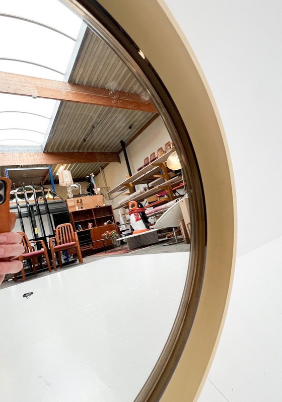 Image 1 of Rond verlichte A41 designspiegel van Allibert, 1970's