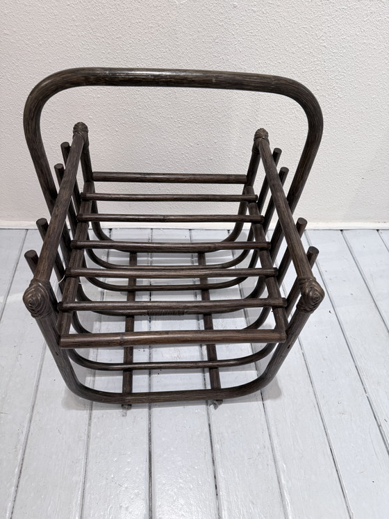 Image 1 of Porte-revues en bambou style années 50