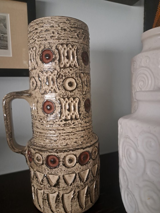 3 Vintage Vases, 2 from West Germany – W. Germany, Ceramic (photo 3 of 9)