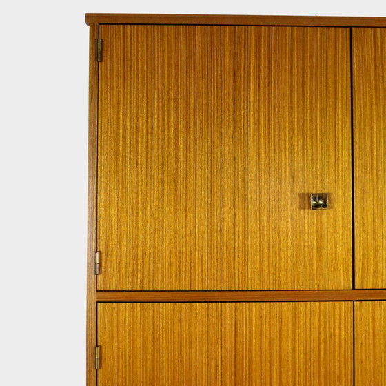 Image 1 of Large tall 8-door vintage designer closet in teak, 1960s