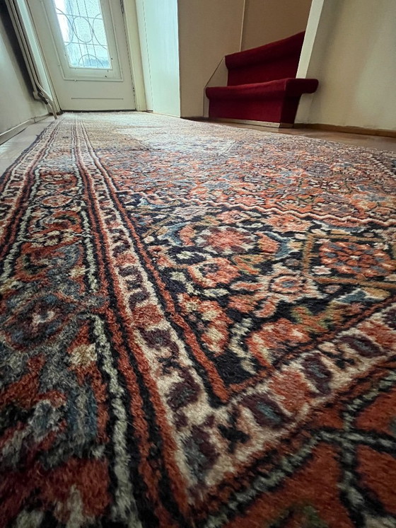 Image 1 of Handgeknoopte Wollen Loper uit India – 100% Wol (340 x 88)