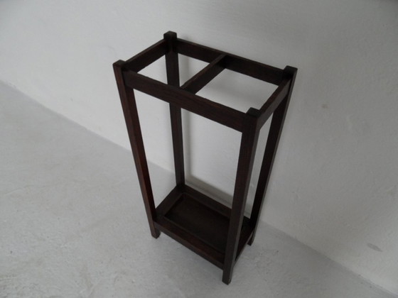 Image 1 of Antiek eiken paraplubak