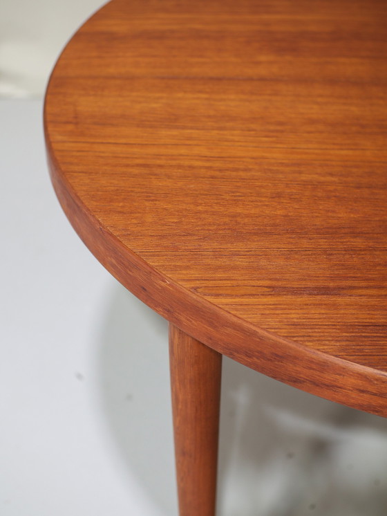 Image 1 of Extendable Dining Table Kai Kristiansen Round Teak Danish