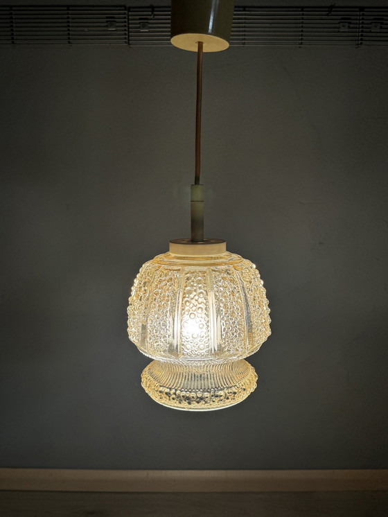 Image 1 of Atmospheric Vintage Ceiling Lamp With Bubble Glass