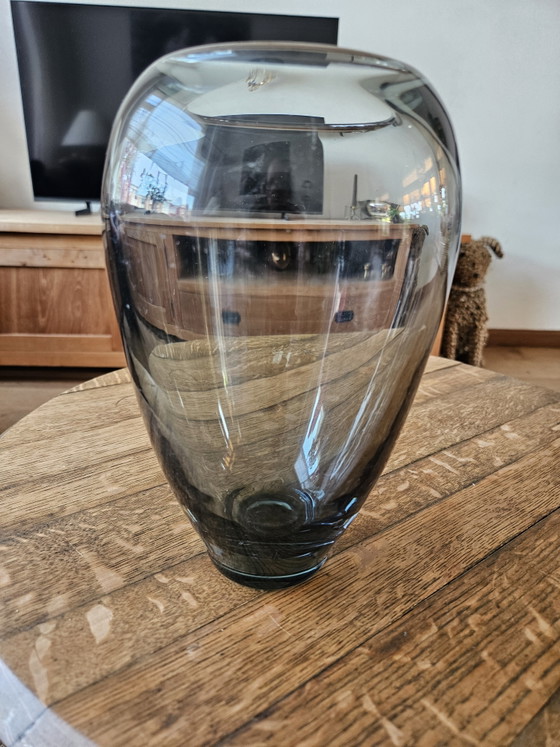 Image 1 of Vaso originale per copiatrice A.D. (Leerdam) - Grigio fumo - Contrassegnato