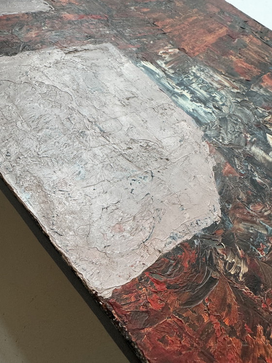 Image 1 of Tableau abstrait années 50