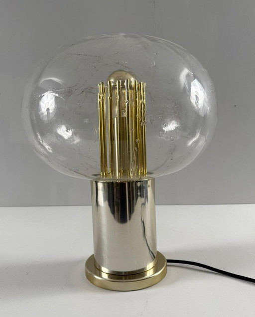Mid Century Tischlampe/Tischleuchte, 'Big Ball', Doria, Deutschland, 1970er Jahre