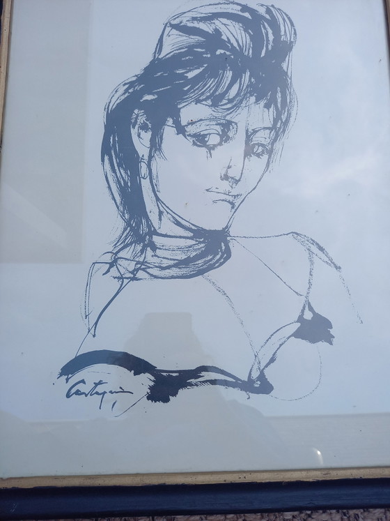 Lithographie Juan Carlos Castagnino – Lithographies et sérigraphies, Glass, Paper (photo 4 of 5)