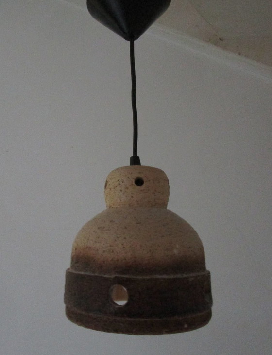 Vintage Brutalistische Keramische Hanglamp Uit De Jaren 70 – Hanglampen, Ceramic (photo 4 of 12)
