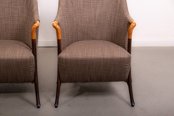 Image 1 of Conjunto de 2 sillones Progetti de Umberto Asnago para Giorgetti