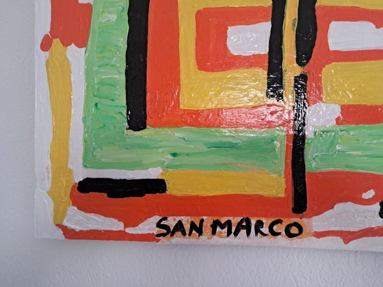 Image 1 of Enzo SAN MARCO - Black Abstract - Artist's painting