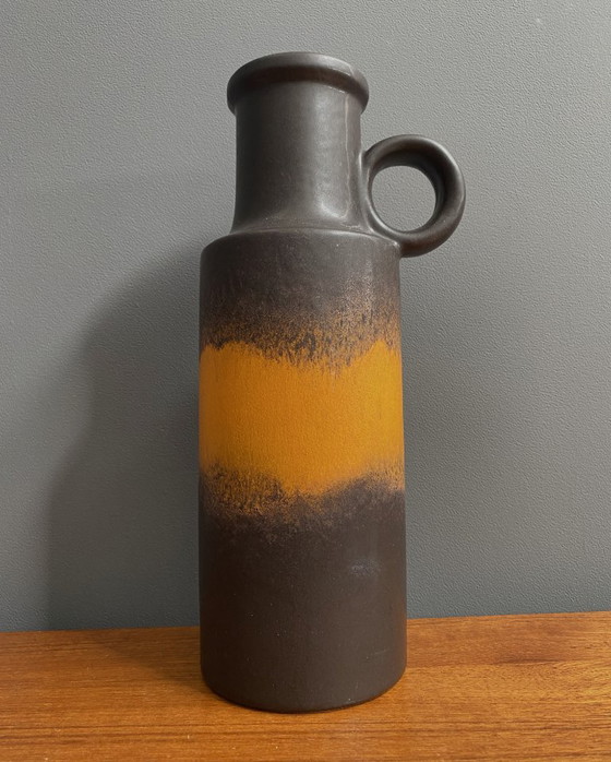 Brown and Orange West Germany Vase Scheurich Model 401-28 1970s – Ceramic (photo 5 of 12)