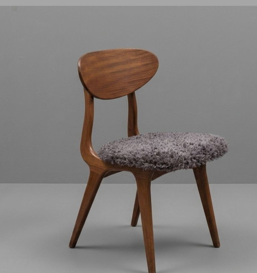 Louis van Teeffelen 'Beak' (Snavel) Dining Chairs for AWA – Set of 4 | Restored | 1960s