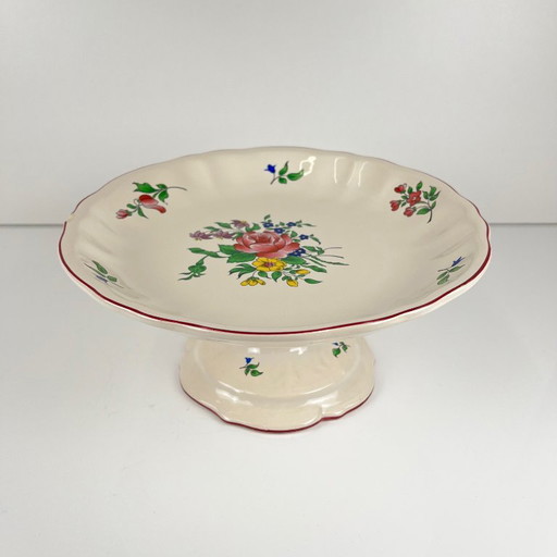 Frutero KG Lunéville modelo "Streetlight", estampado de rosas – servies, Ceramic