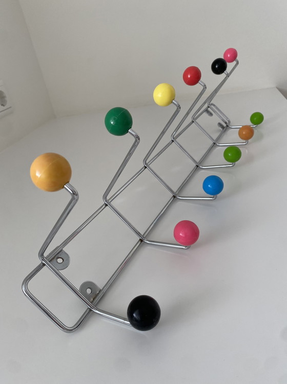 Image 1 of Space-Age Sputnik Wall-Mounted Coat Rack - Vintage Atomic XL