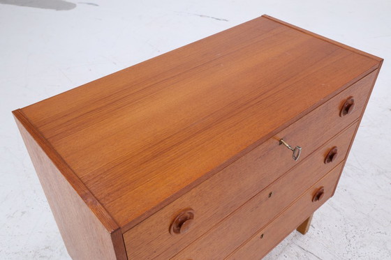 Image 1 of Hermosa teca de la vendimia cómoda | Mid Century cajones mueble de madera de almacenamiento 60s #08-12