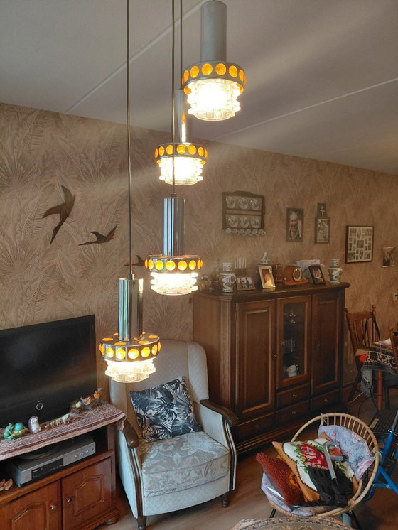 Image 1 of Vintage hanglamp '70 Massive Cascade