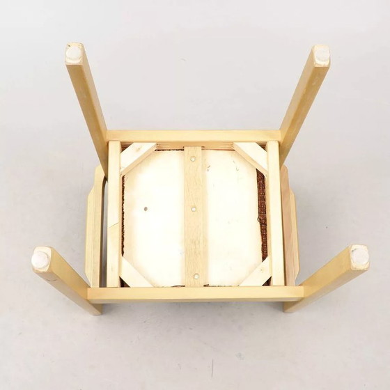 Image 1 of Set of 4 Vintage Scandinavian Stackable Chairs in Solid Wood - Balzar Beskow - Sweden, 1960s