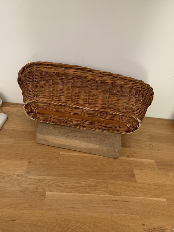 Vintage Baguette Rotan Mand – Decoratieve objecten, Rieten (photo 4 of 5)